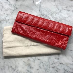 J. Crew Patent Leather Clutch